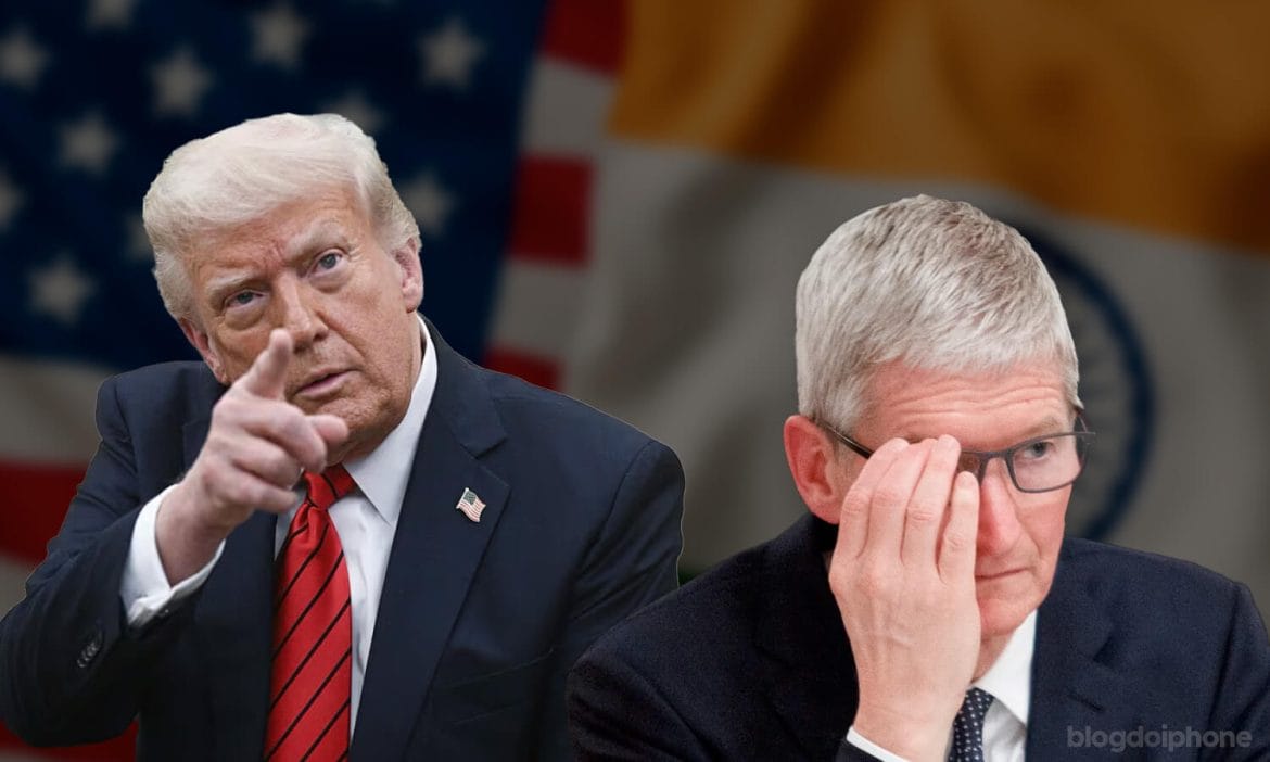 Donald Trump pressionando Apple sobre produção de iPhones nos EUA em vez da Índia em 2025