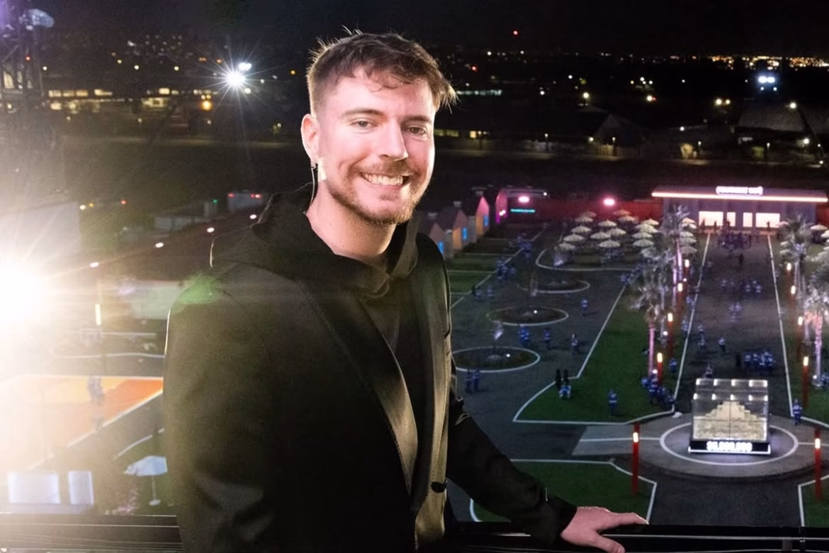 MrBeast arrecada US$ 12 milhões em live no Kick, quebrando recorde mundial do Guinness para evento de caridade.