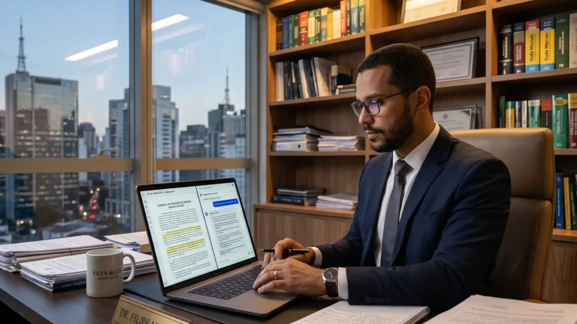 14 prompts prontos para usar o NotebookLM para advogados em petições, jurisprudência e contratos. Copie, cole e economize até 6h por processo.
