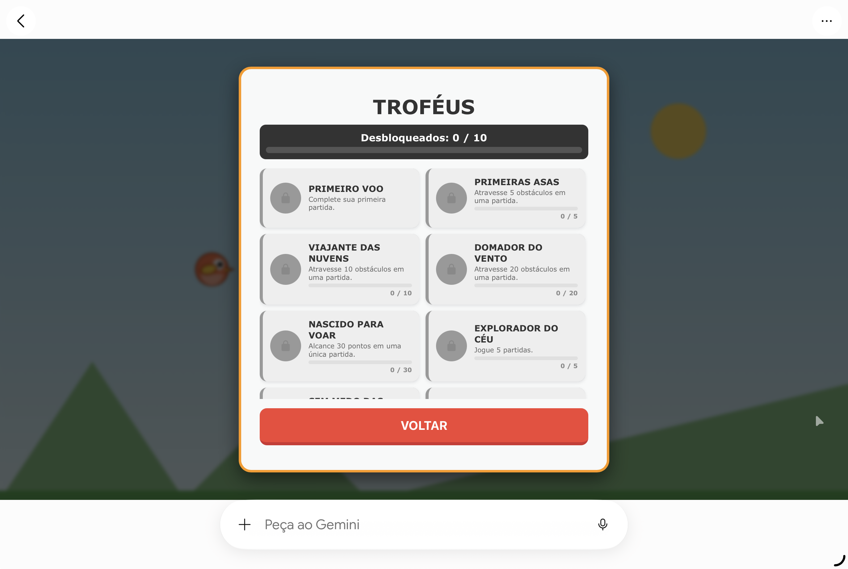 Notificação fluida de conquista de troféu