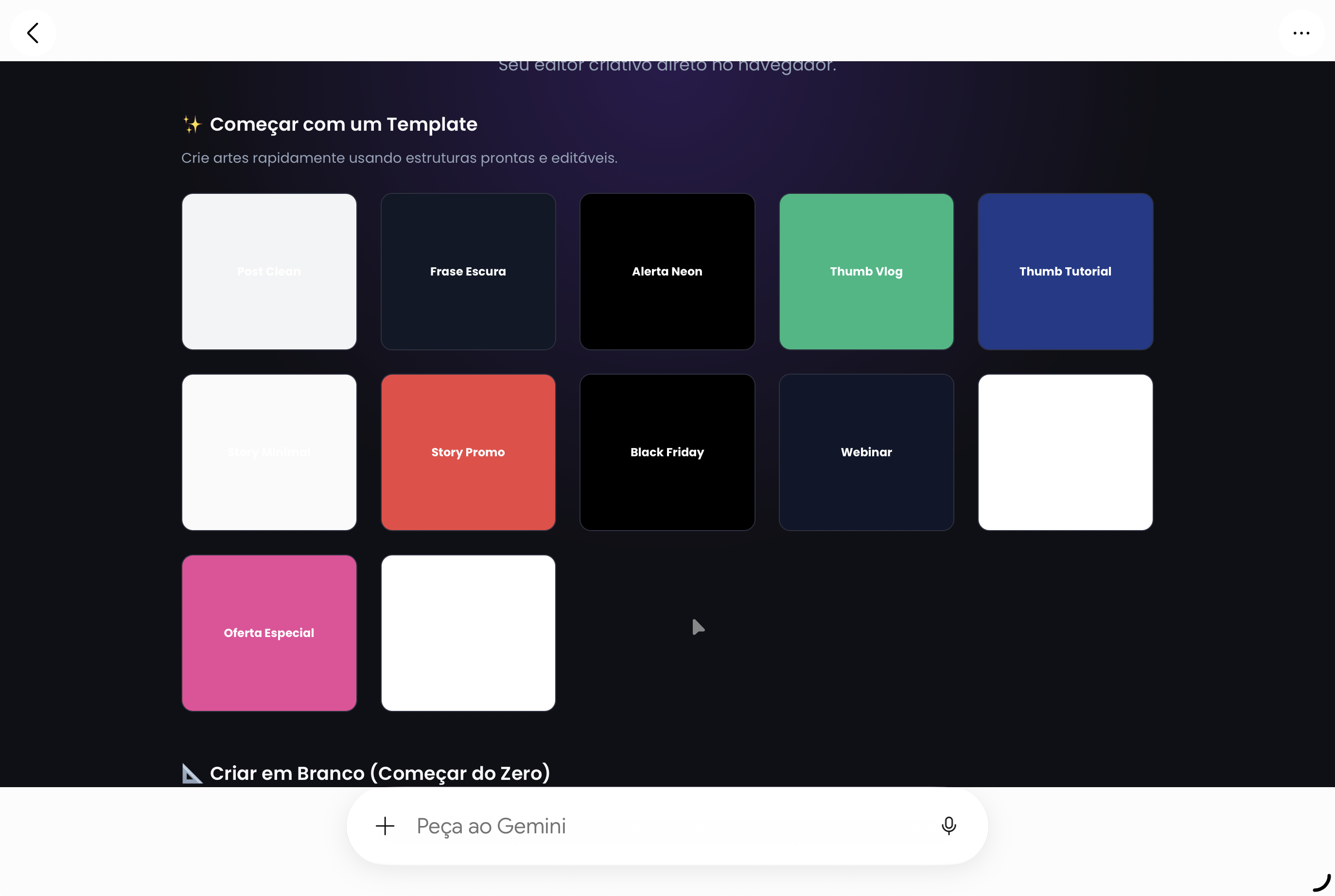 Aplicação de templates gerados proceduralmente