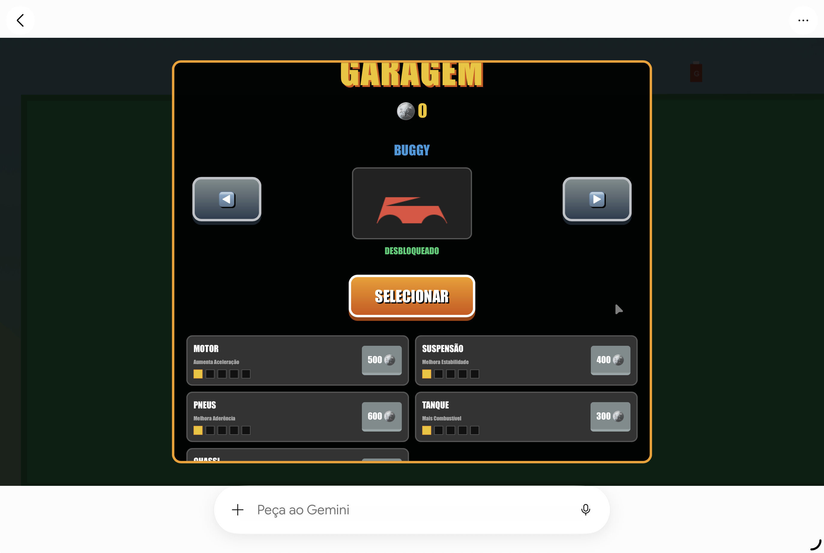 Sistema de Conquistas gerado no primeiro prompt