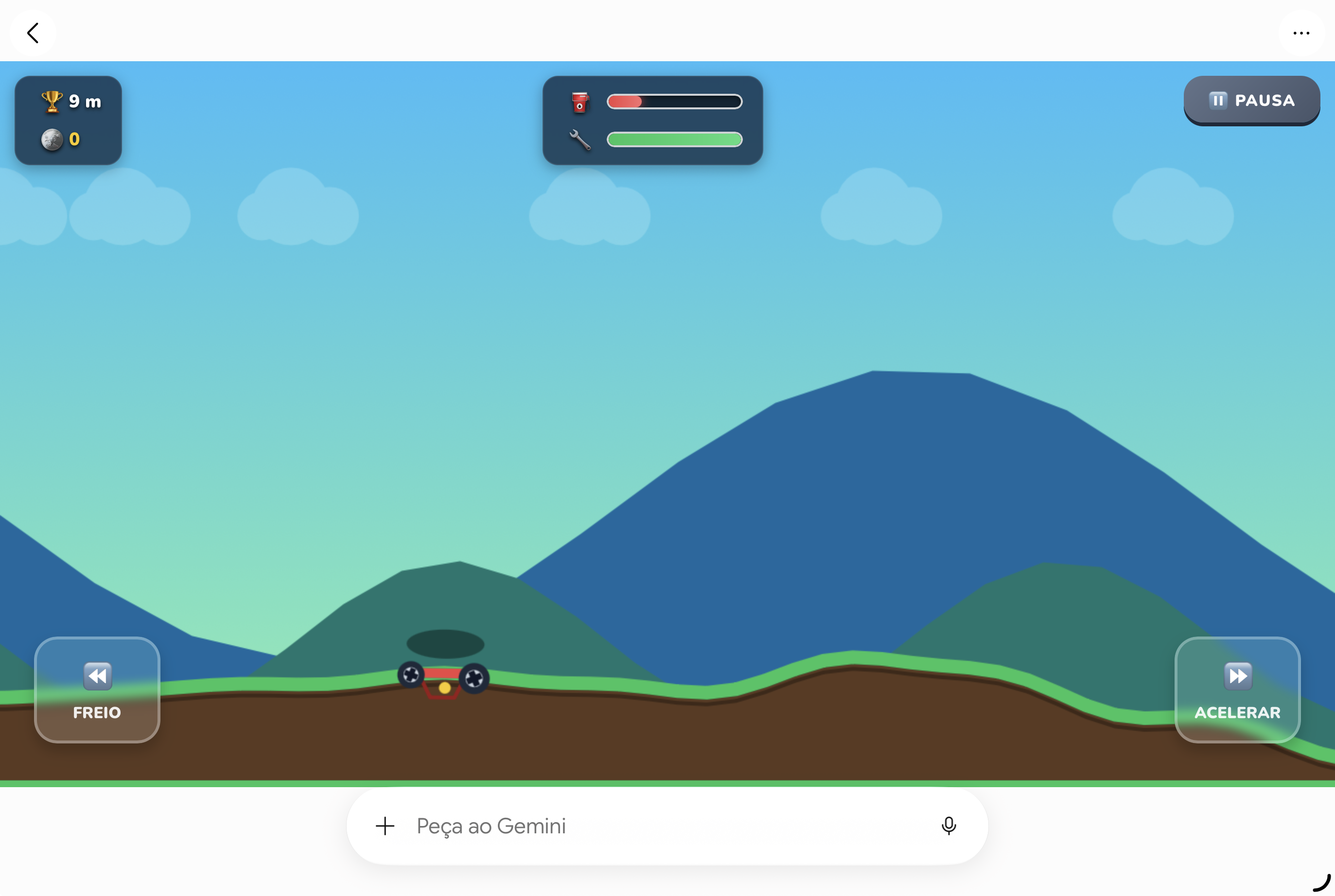 Novos gráficos de fundo parallax e terreno renderizado