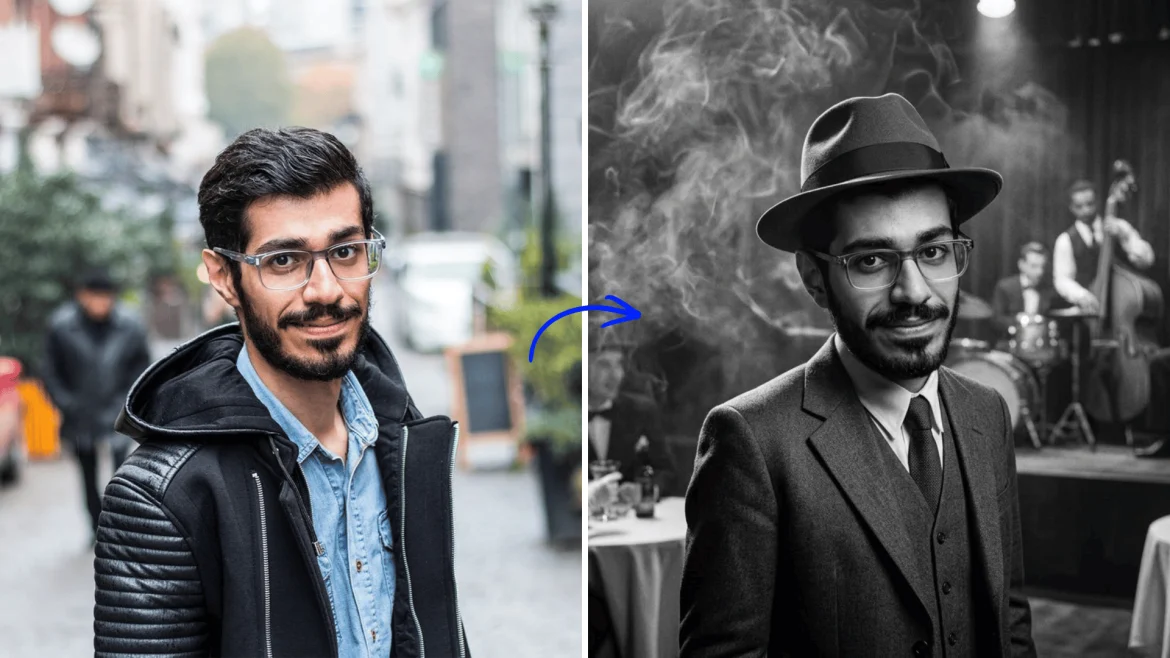 15 prompts para o Gemini transformar sua foto em um retrato realista dos anos 1920, em preto e branco autêntico, sem bugar seu rosto