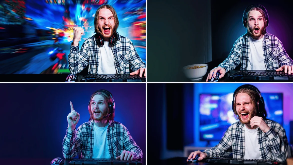 35 prompts para o Gemini criar thumbnails com sua foto, expressão exagerada e espaço pro texto, sem bugar seus traços reais
