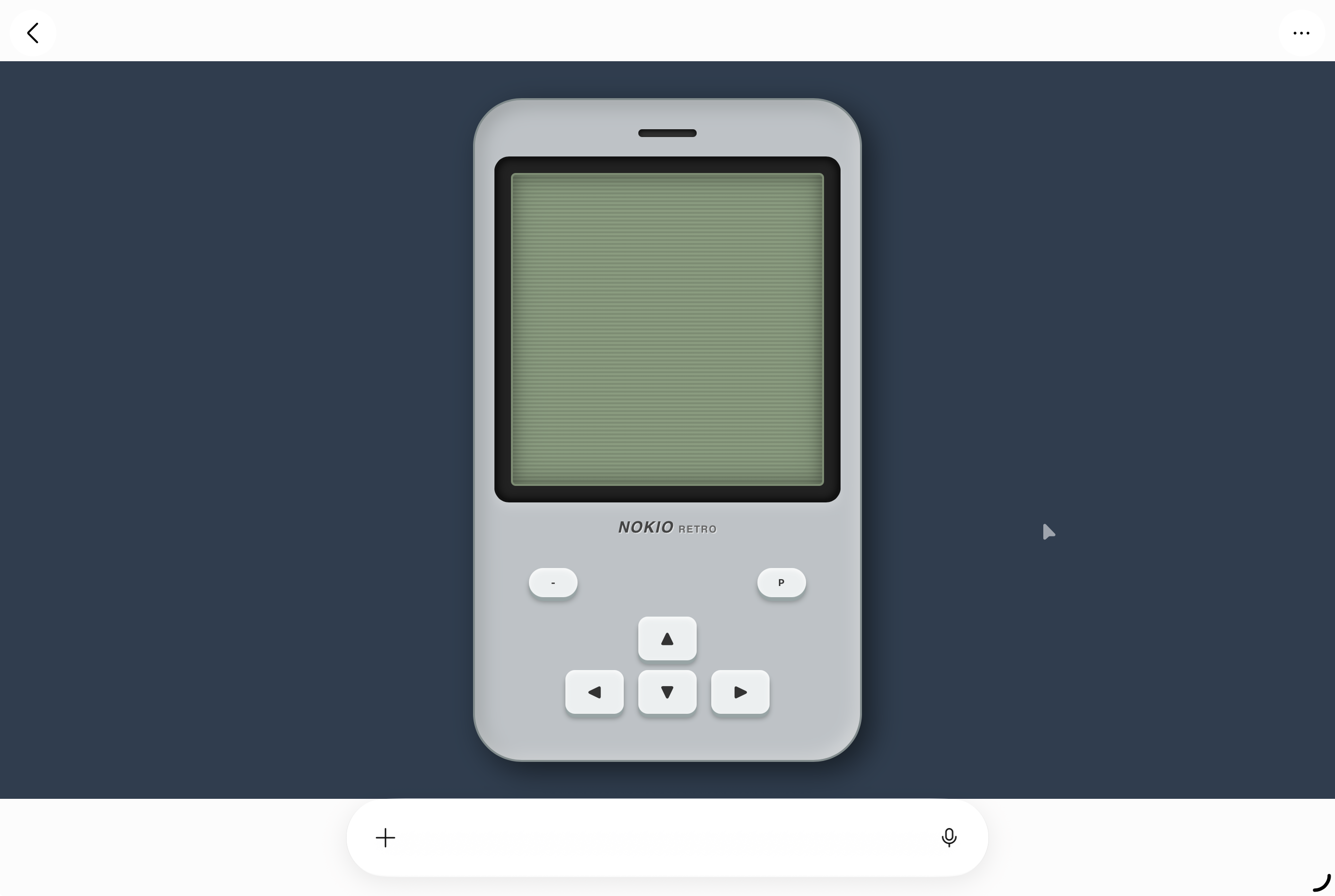 Celular clássico construído com CSS puro para jogo