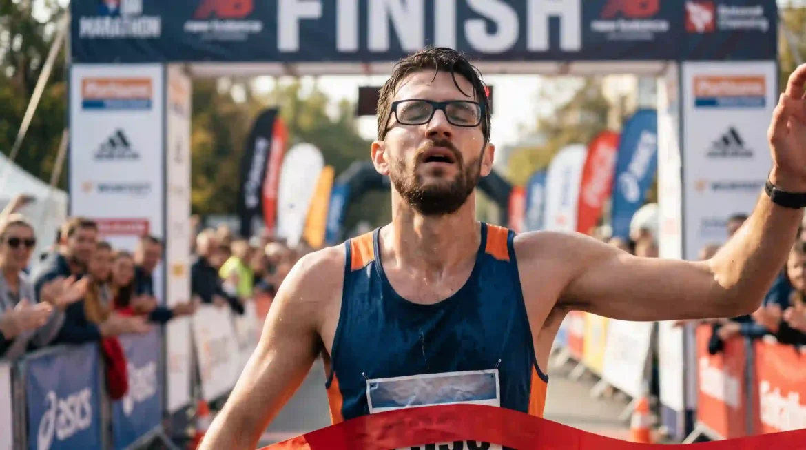30 prompts para simular foto cruzando a linha de chegada de uma maratona no Gemini com sua foto. Cansaço, suor e superação sem deformar o rosto.