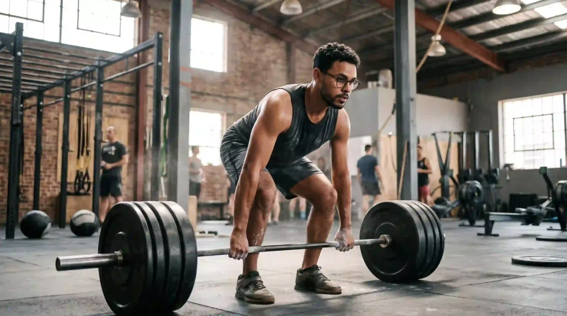 20 prompts para simular fotos em ação no CrossFit no Gemini usando sua foto. Deadlift, snatch, kettlebell e box jump sem deformar o rosto.