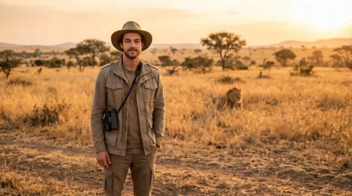 25 prompts para simular fotos de safári em África no Gemini com animal ao fundo e seu rosto preservado. Leão, elefante, girafa e zebra. Copie e cole.