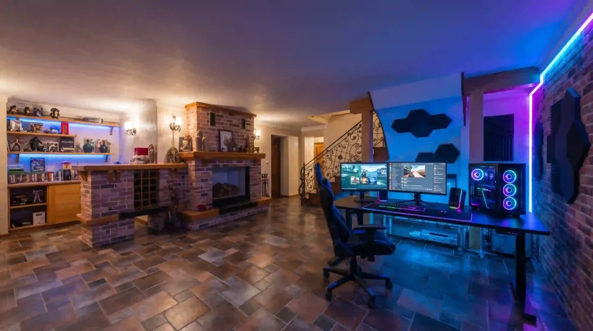 25 prompts para transformar a garagem em sala de jogos e cinema no Gemini usando a foto do espaço. Home theater, gaming e fliperama. Copie e cole.